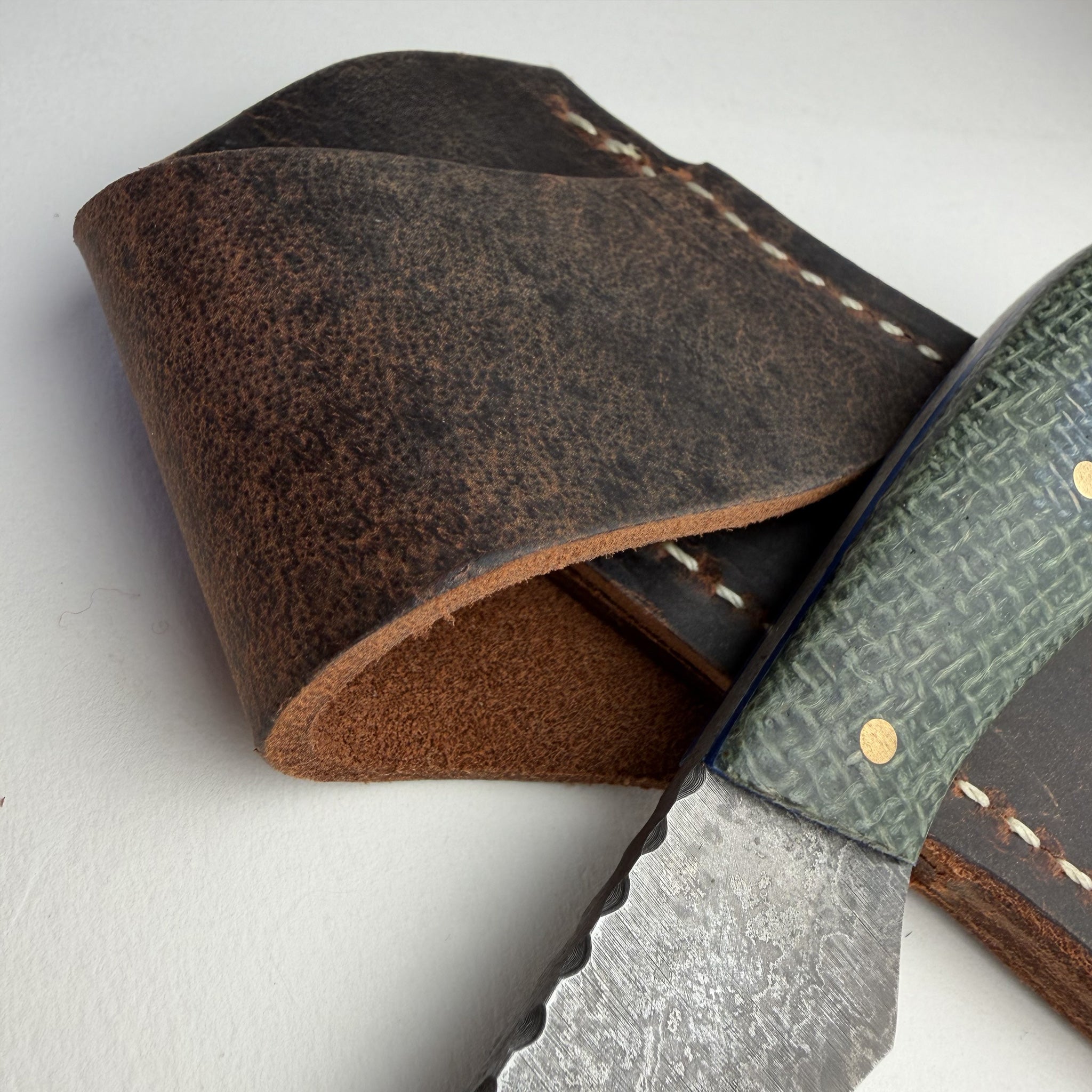 Woody's Damascus TR Max Field Knife (Handmade One & Only)