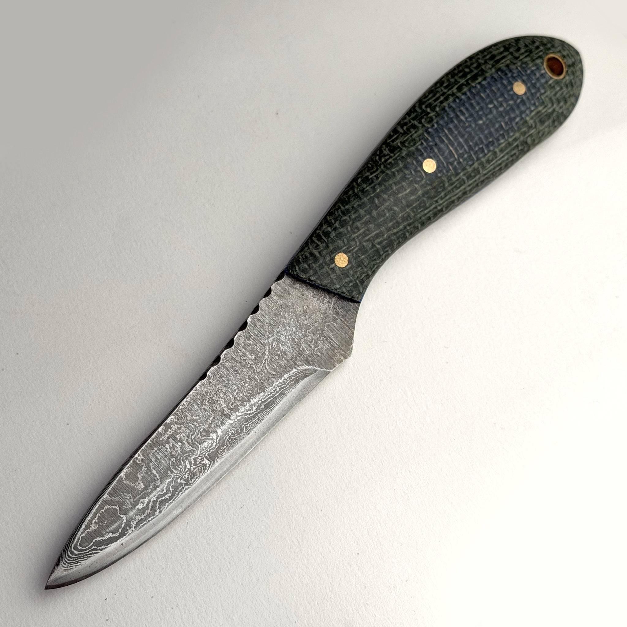 Woody's Damascus TR Max Field Knife (Handmade One & Only)