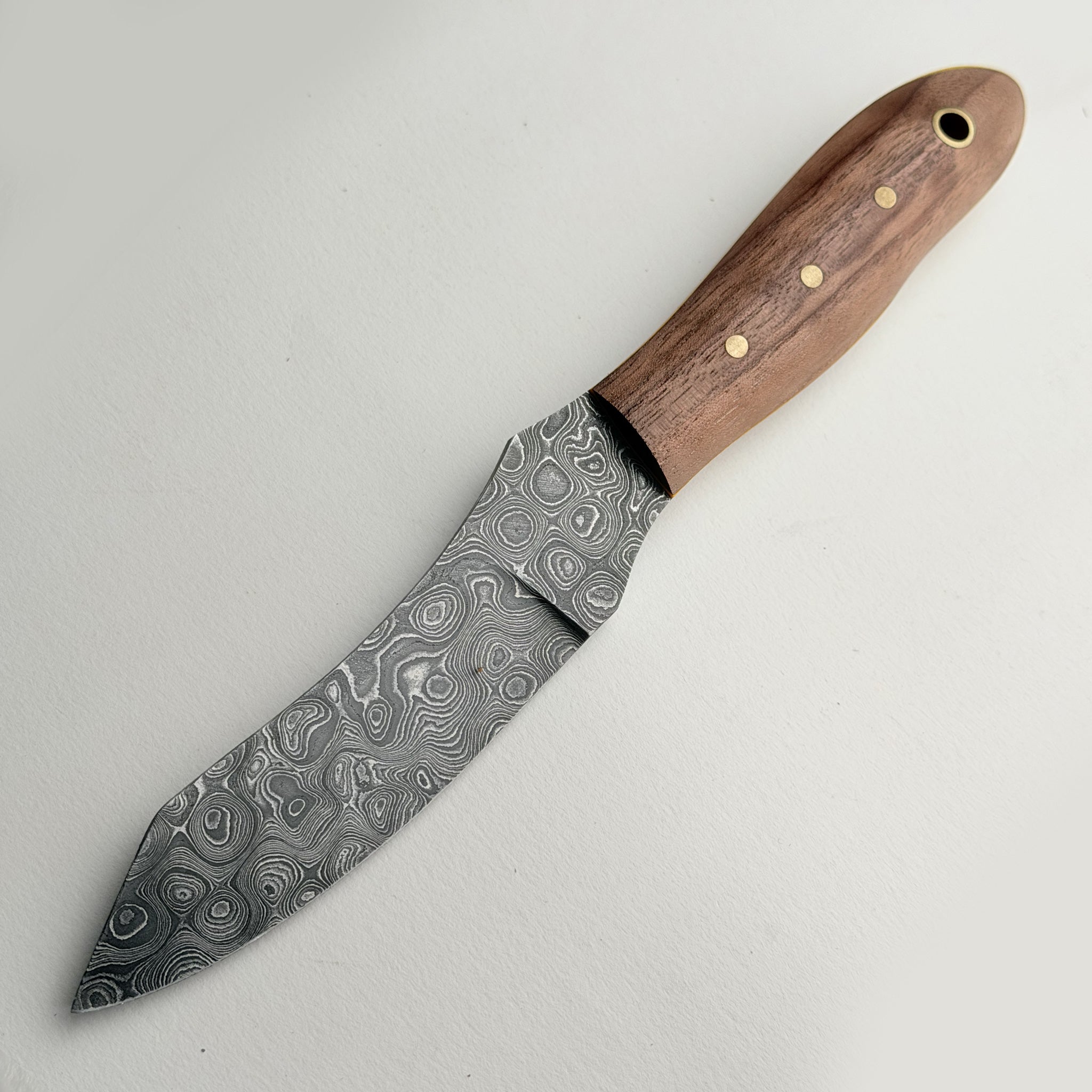 Gus' BuckShot Bama Damascus Gent's Sunday Carry Razor (Handmade One & Only)