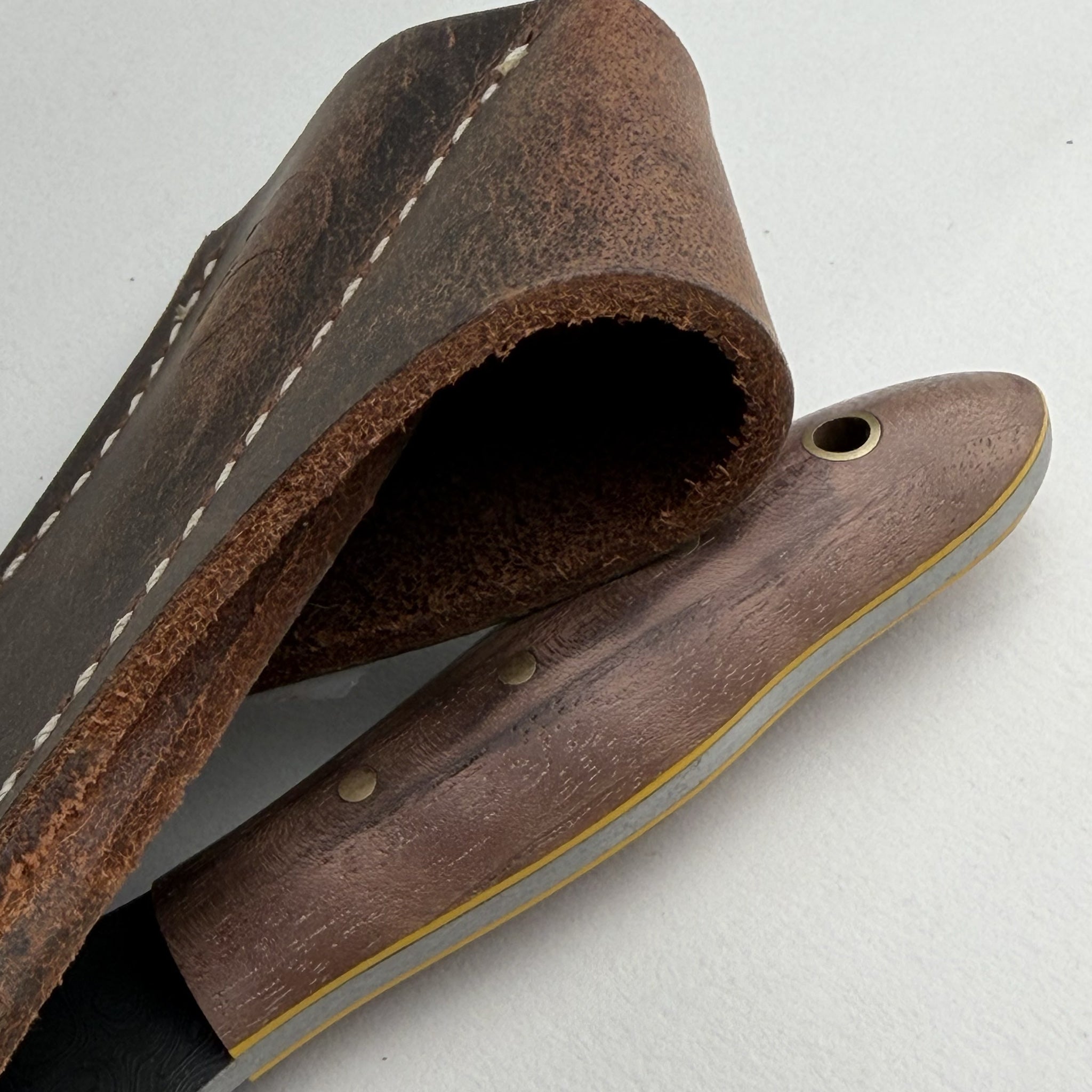 Gus' BuckShot Bama Damascus Gent's Sunday Carry Razor (Handmade One & Only)