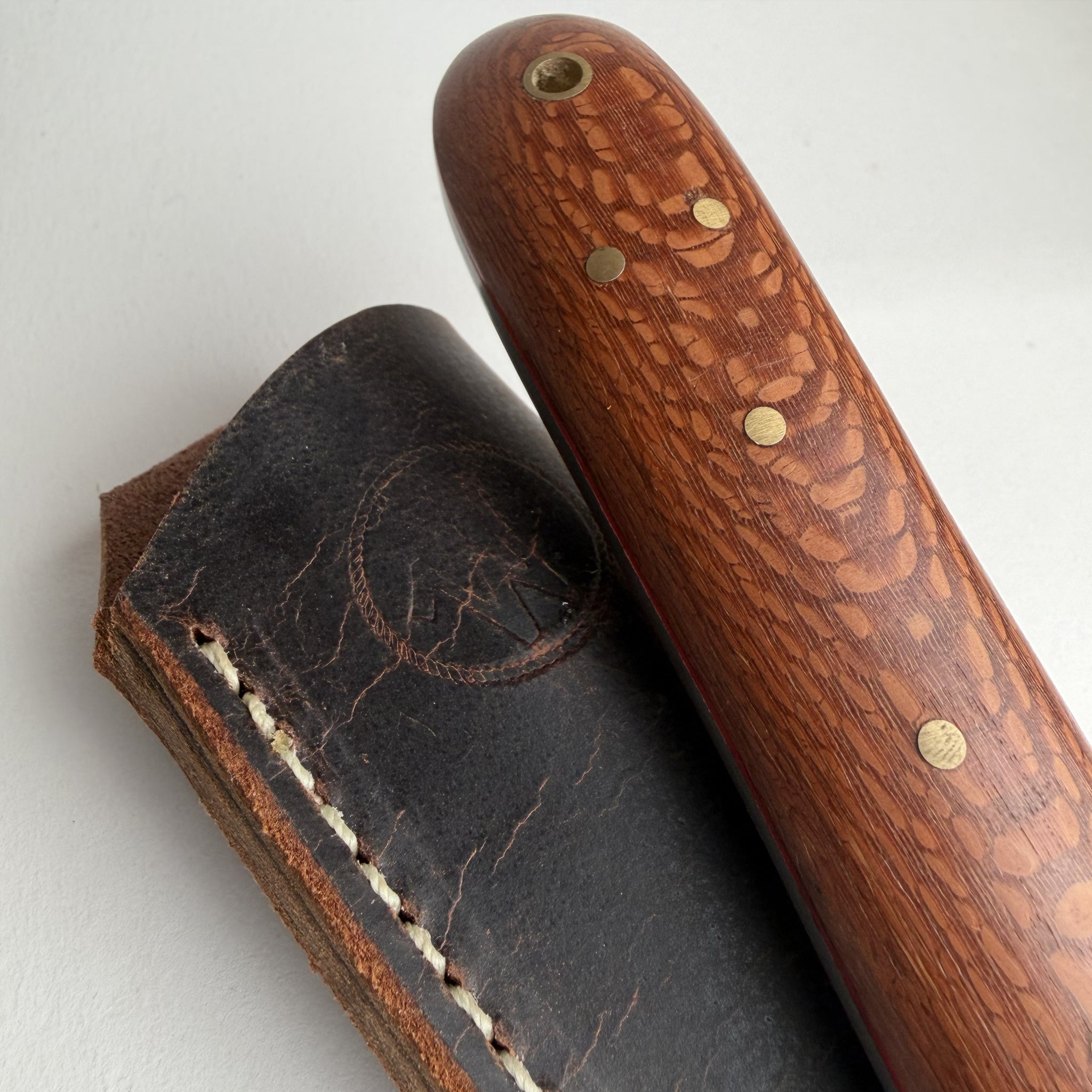 Woody's Damascus Finnish Style PUUKKO Knife (Handmade One & Only)