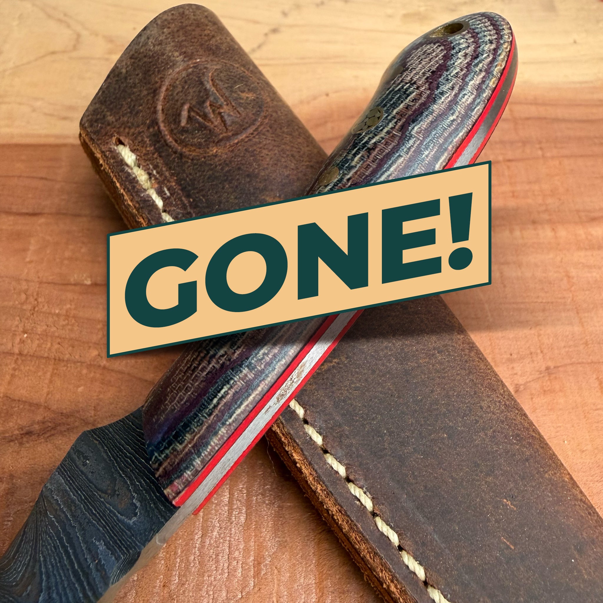 One & Only Damascus Python Micarta P'Cola