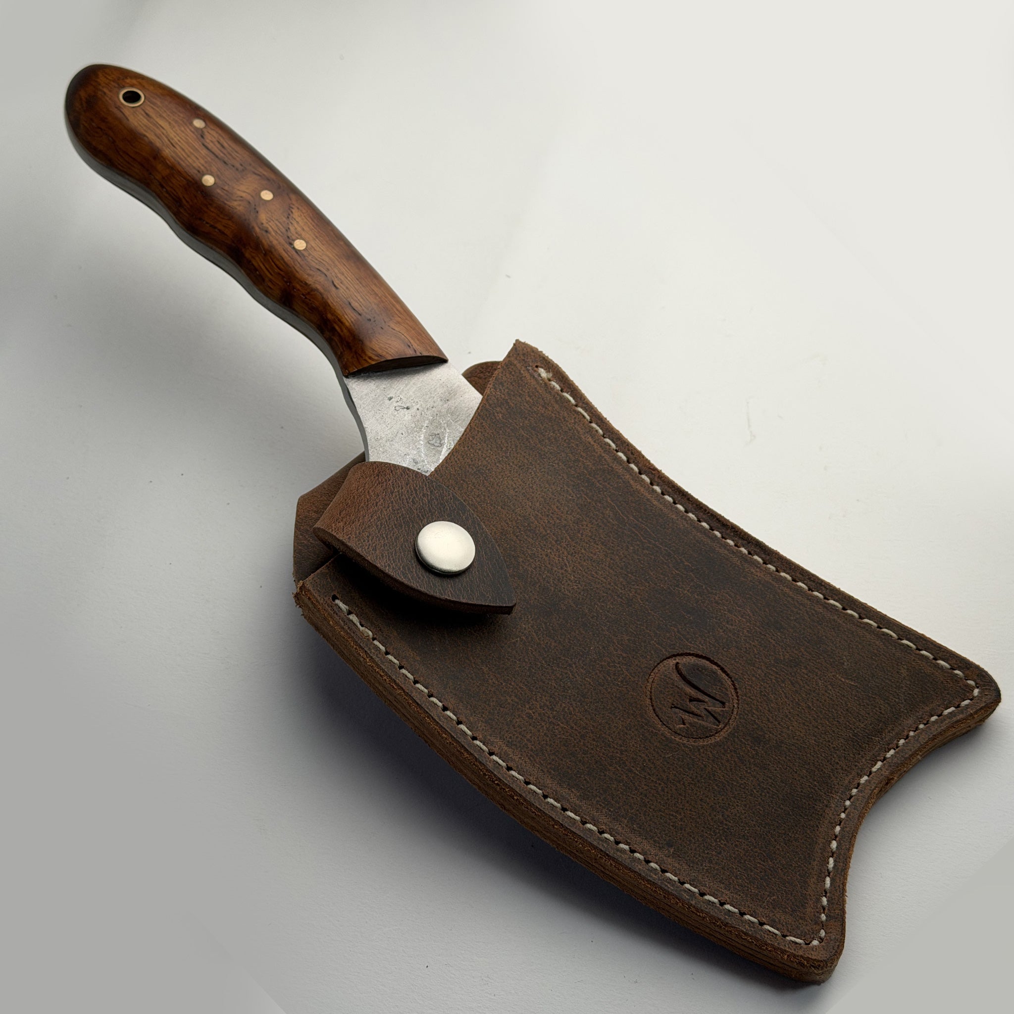 Woody's B.A. Pumpkintown Fire & Flea Market Christmas Cleaver (Handmade One & Only)