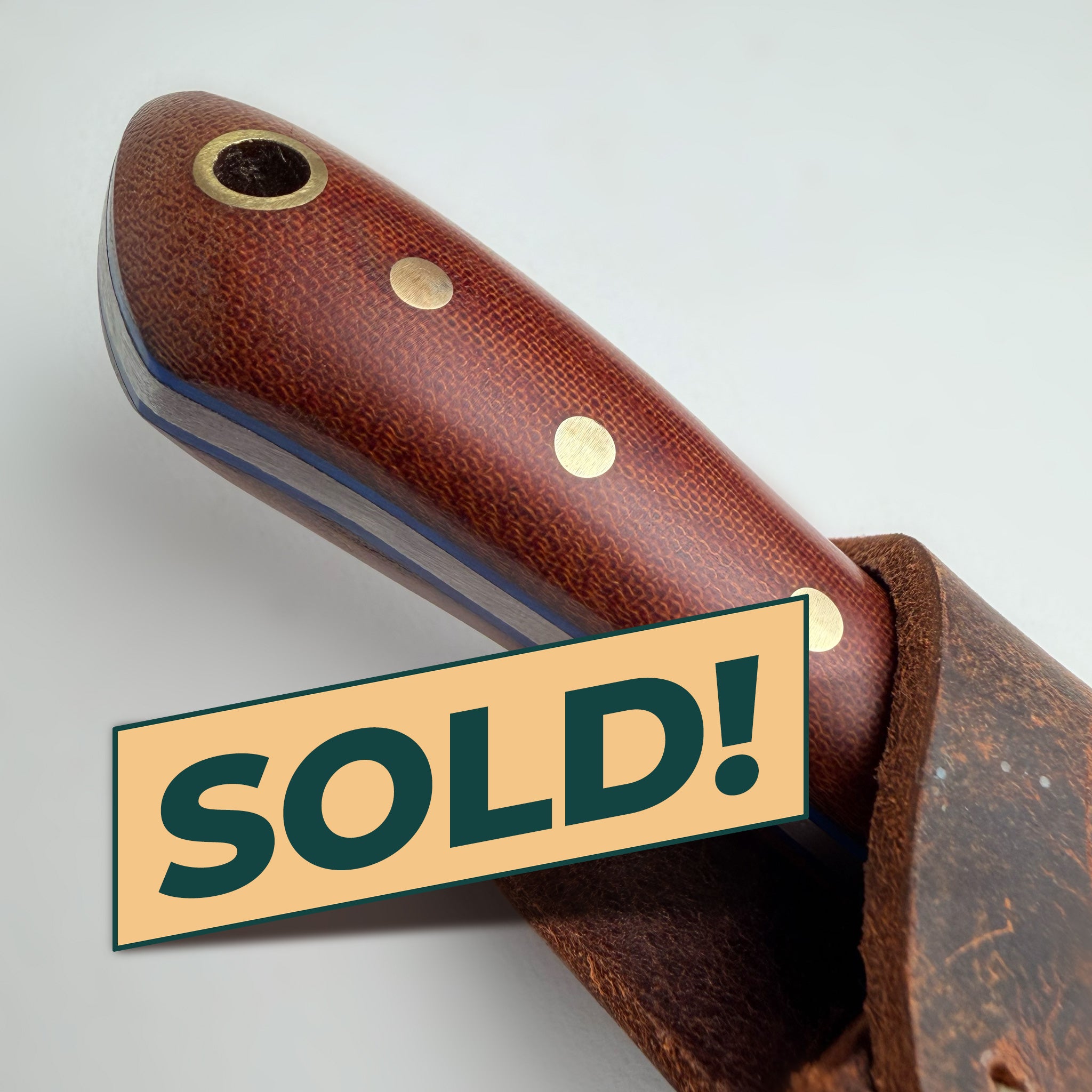One & Only Damascus & Linen Micarta P'Cola